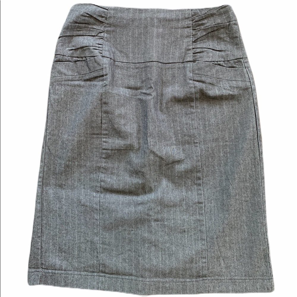 Dark Grey Pencil Skirt